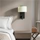 Aplique de Pared Negro con Lector LED | Serie ÚRSULA