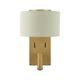 Aplique de Pared Oro con Lector LED | Serie ÚRSULA
