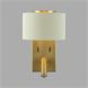 Aplique de Pared Oro con Lector LED | Serie ÚRSULA