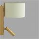 Aplique de Pared Oro con Lector LED | Serie ÚRSULA
