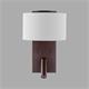 Aplique de Pared Marrón con Lector LED | Serie ÚRSULA