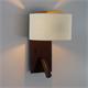Aplique de Pared Marrón con Lector LED | Serie ÚRSULA