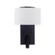 Aplique de Pared Negro con Lector LED | Serie ÚRSULA