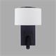 Aplique de Pared Negro con Lector LED | Serie ÚRSULA