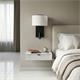 Aplique de Pared Negro con Lector LED | Serie ÚRSULA