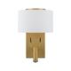 Aplique de Pared Oro con Lector LED | Serie ÚRSULA