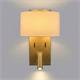Aplique de Pared Oro con Lector LED | Serie ÚRSULA