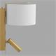 Aplique de Pared Oro con Lector LED | Serie ÚRSULA