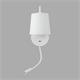 Aplique de Pared Blanco con USB y Lector LED | Serie NOEMÍ
