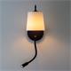 Aplique de Pared Negro con USB y Lector LED | Serie NOEMÍ