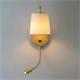Aplique de Pared Oro con USB y Lector LED | Serie NOEMÍ