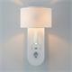 Aplique de Pared Blanco con USB y LED | Serie ÚRSULA II
