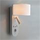 Aplique de Pared Blanco con USB y LED | Serie ÚRSULA II