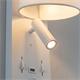 Aplique de Pared Blanco con USB y LED | Serie ÚRSULA II
