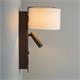 Aplique de Pared Marrón con USB y LED | Serie ÚRSULA II