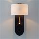 Aplique de Pared Negro con USB y LED | Serie ÚRSULA II
