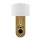 Aplique de Pared Dorado con USB y LED | Serie ÚRSULA II