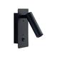Aplique de Pared Negro con Lector LED de 3W | Serie VANESA