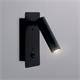 Aplique de Pared Negro con Lector LED de 3W | Serie VANESA