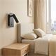 Aplique de Pared Negro con Lector LED de 3W | Serie VANESA