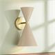 Aplique de Pared XENA Metal Beige Oro 2 Luces G9