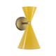 Aplique de Pared XENA Metal Mostaza Oro 2 Luces G9