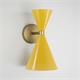 Aplique de Pared XENA Metal Mostaza Oro 2 Luces G9