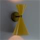 Aplique de Pared XENA Metal Mostaza Oro 2 Luces G9