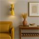 Aplique de Pared XENA Metal Mostaza Oro 2 Luces G9