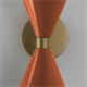 Aplique de Pared XENA Metal Terracota Oro 2 Luces G9
