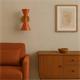 Aplique de Pared XENA Metal Terracota Oro 2 Luces G9