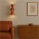 Aplique de Pared XENA Metal Terracota Oro 2 Luces G9