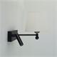 Aplique de Pared de Metal Negro con LED | Serie SAMANTHA