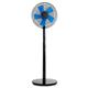 Ventilador de Pie Negro de 5 Aspas con 3 Velocidades, 45W