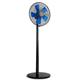 Ventilador de Pie Negro de 5 Aspas con 3 Velocidades, 45W