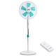 Ventilador de Pie Blanco 3 Velocidades y Temporizador, 45W