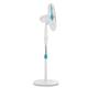 Ventilador de Pie Blanco 3 Velocidades y Temporizador, 45W