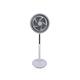 Ventilador de Pie Blanco de 5 Aspas con 3 Velocidades, 90W
