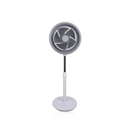 Ventilador de Pie Blanco de 5 Aspas con 3 Velocidades, 90W