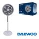 Ventilador de Pie Blanco de 5 Aspas con 3 Velocidades, 90W