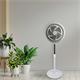 Ventilador de Pie Blanco de 5 Aspas con 3 Velocidades, 90W