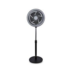 Ventilador de Pie Negro de 5 Aspas con 3 Velocidades, 90W