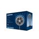 Ventilador de Pie Negro de 5 Aspas con 3 Velocidades, 90W