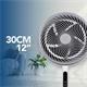Ventilador de Pie con 3 Velocidades y Temporizador, 90W