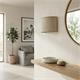 Aplique de Pared con Pantalla en Lino Beige | Serie ADINA