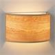 Aplique de Pared en Tejido de Madera Clara | Serie ADINA