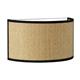 Aplique de Pared en Rafia Beige y Negro | Serie ADINA
