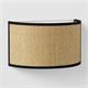 Aplique de Pared en Rafia Beige y Negro | Serie ADINA