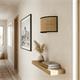 Aplique de Pared en Rafia Beige y Negro | Serie ADINA