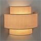 Aplique de Pared Doble en Lino Beige | Serie AISHA